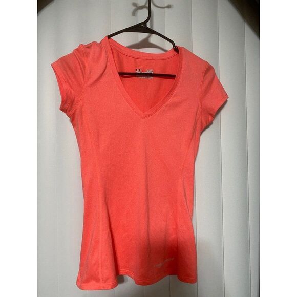 Tops - Under Armour neon orange t-shirt , fitted